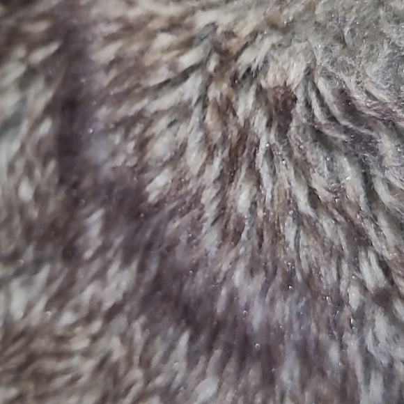 Lilly McKay Brown & Tan Grandpa Cardigan w/ Detachable Faux Fur Collar - Size M - Picture 6 of 9